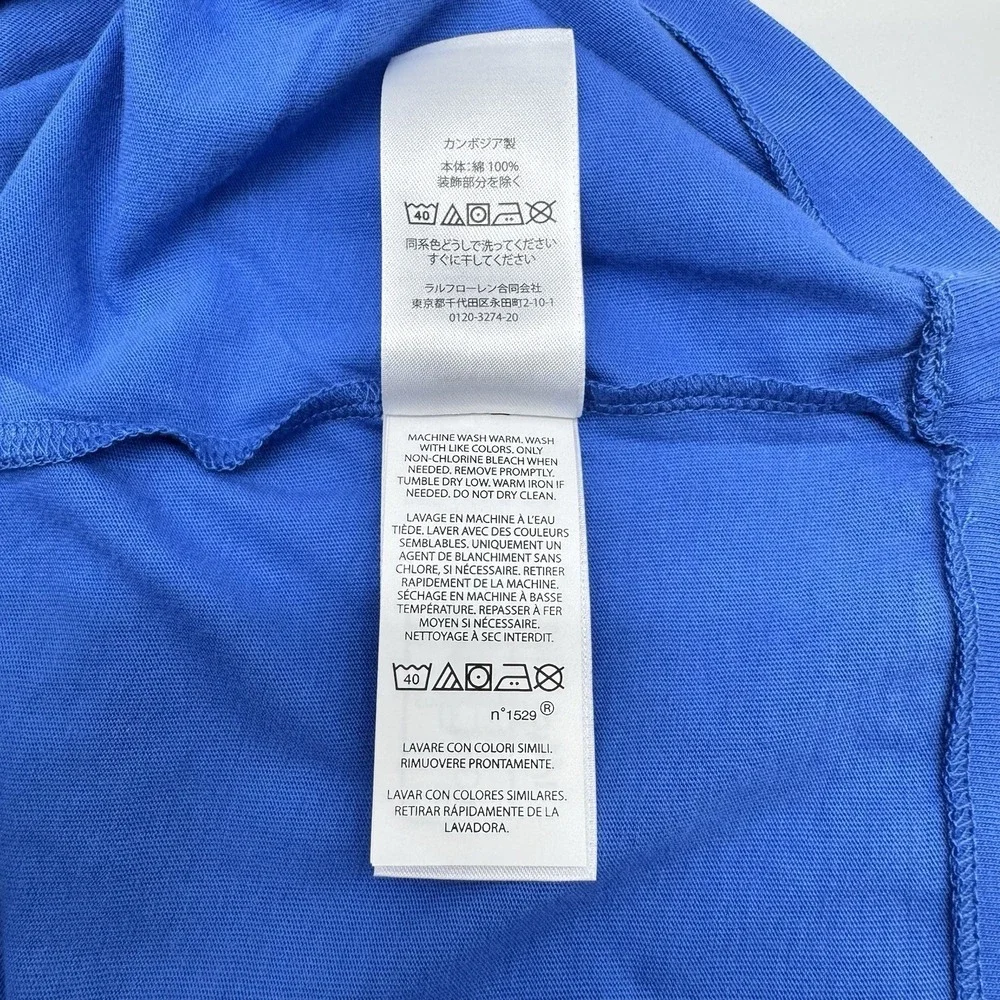 Polo Ralph Lauren Classic Blue Mens 6XB Big And Tall Crew Neck